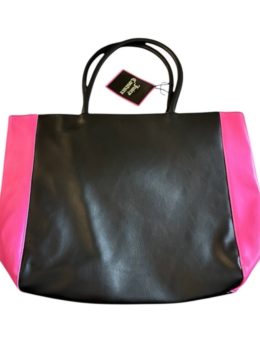 Juicy Couture Black & Hot Pink Tote Bag - Picture 2 of 6